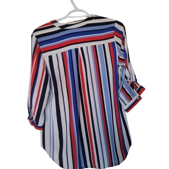 MANDY Evan Multicolor 3/4 Sleeve Blouse US M - Picture 2 of 10